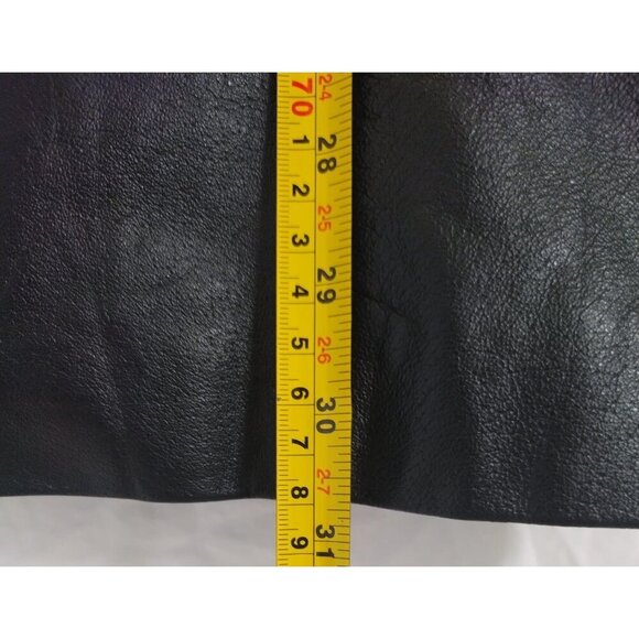 U.S.A Men's Button Front Leather Jacket Black, Size XXL. - Picture 8 of 8